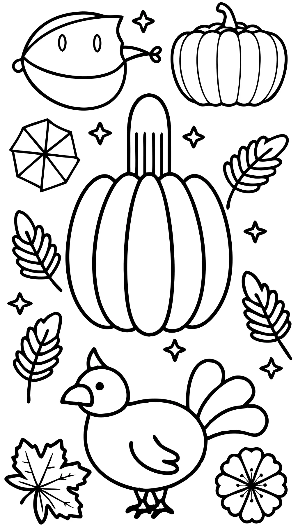 coloriage de Thanksgiving gratuitement imprimable